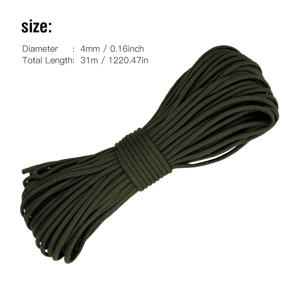 Vert Longueur 8M RETYLY 7 Rope Paracord Paracute Rope Resistant Camping Survie Couleur